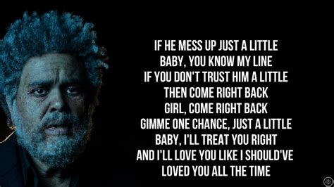 out of time the weeknd lyrics meaning
