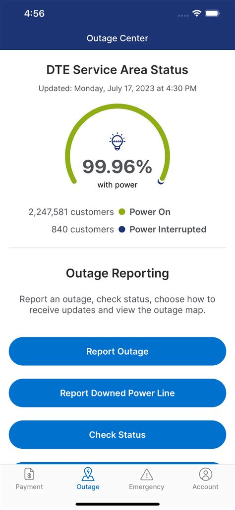 outage center dte