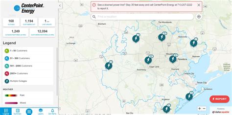 outage tracker centerpoint