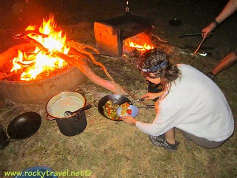 outback campfire dinner