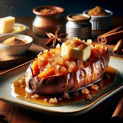 Fully Loaded Sweet Potatoes butter, brown sugar, cinnamon, pecans and