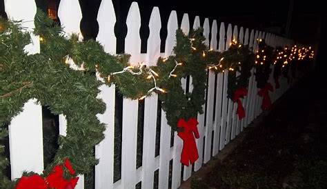 Outdoor Christmas Decorations For Fence