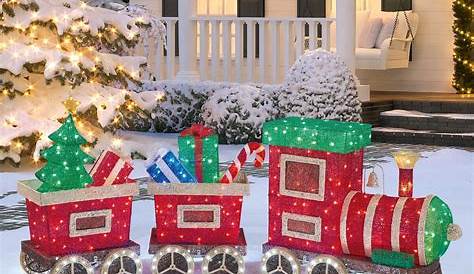 Outdoor Christmas Decorations Train