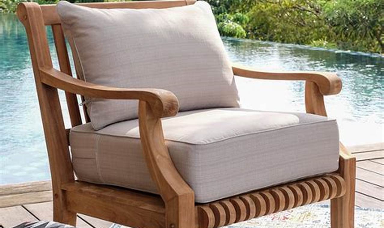 outdoor cushions for teak furniture