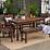 Outdoor Patio Furniture 7pc Dining Set for 6 Person with 71" Round