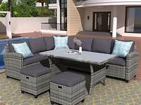 Outdoor Dining Set 7 PCS Patio Table and Chairs Set Conversation Set