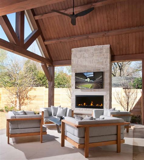Outdoor Fireplace With Tv: Enhancing Your Outdoor Living Space