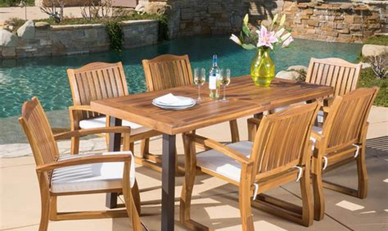 outdoor furniture teak or acacia