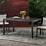 Ramsey Outdoor Rectangular Wicker Dining Table, Grey
