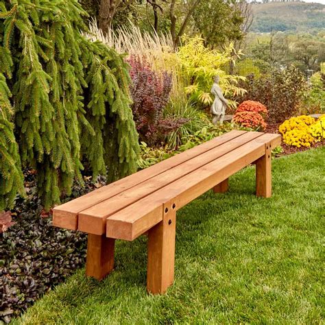 The Project Lady DIY Tutorial 16 Simple Outdoor Wood Bench