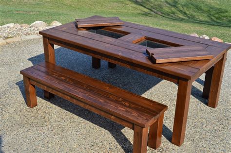 Simple Picnic Table Plans 2x4 Outdoor Furniture DIY easy to Etsy