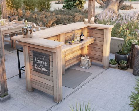 Outdoor Bar Diy Plan
