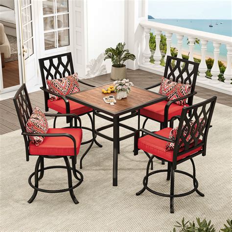 Outdoor Bar Height Table With Chairs
