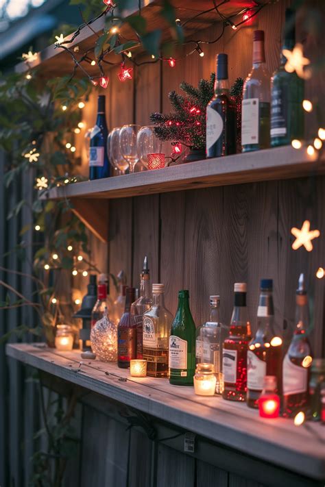 Outdoor Bar Shelf Ideas
