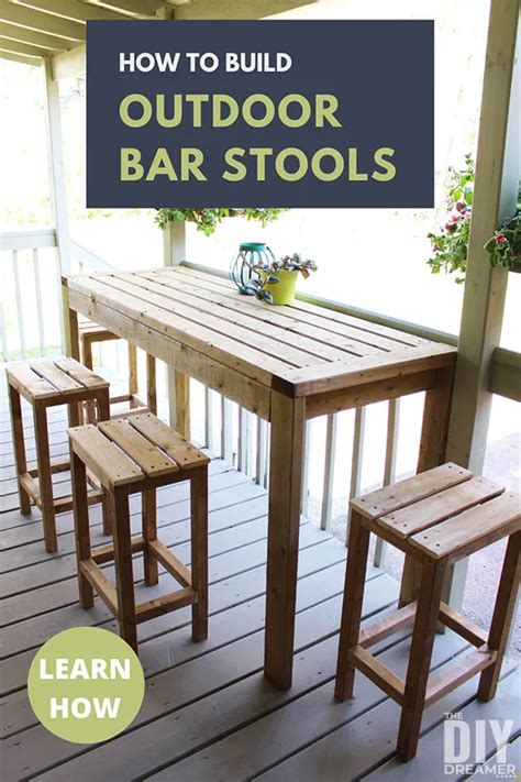 Outdoor Bar Stools Build