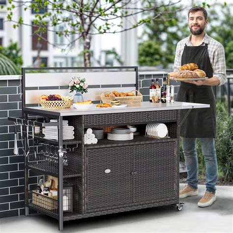 Outdoor Bar Table On Wheels