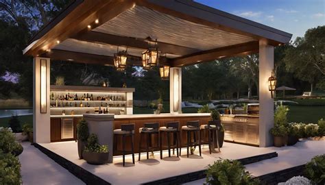 Outdoor Bar With Gazebo