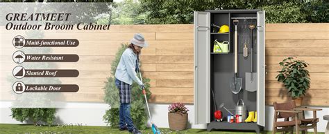 Outdoor Broom Cabinet