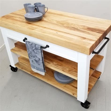 Outdoor Butcher Block Prep Table