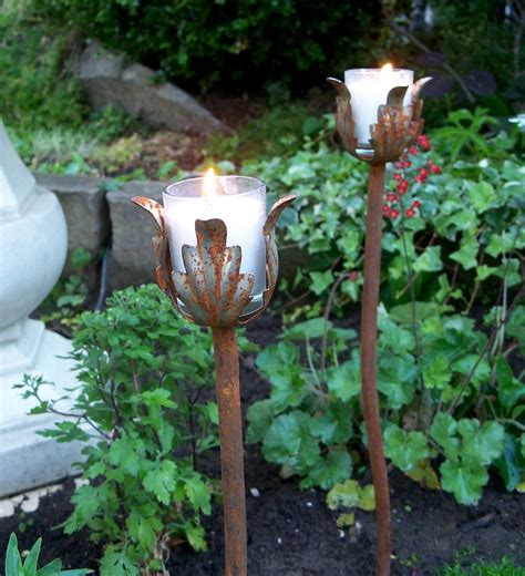 outdoor candle holders decorative