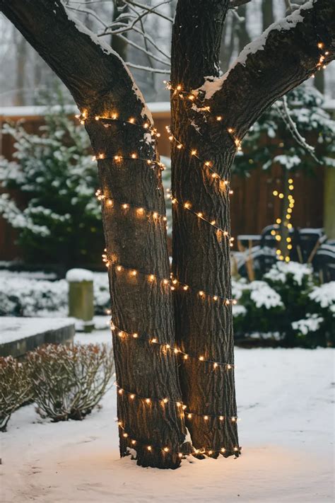 Outdoor Christmas Tree Trunk Lights