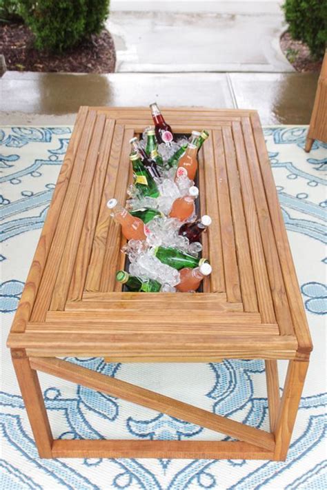 Outdoor Cooler Coffee Table