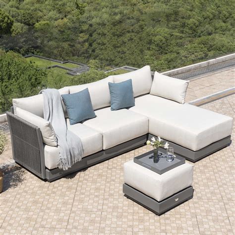 25 Awesome Modern Brown AllWeather Outdoor Patio Sectionals