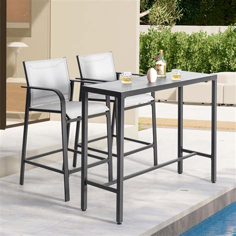 Outdoor Counter Height Bar Set