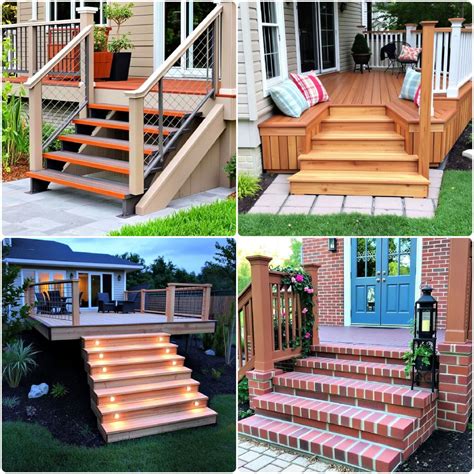 Outdoor Deck Steps Ideas