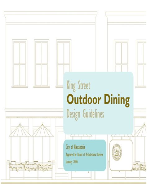 Outdoor Dining Guidelines Ireland