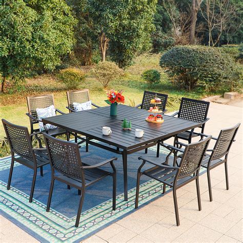 Outdoor Dining Set With Square Table