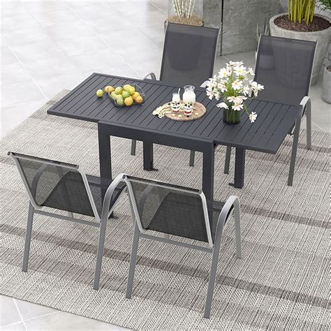 Outdoor Dining Sets With Extendable Table