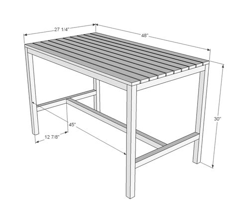 Outdoor Dining Table Standard Size