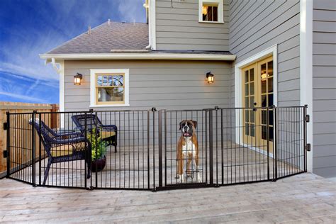 Outdoor Dog Fence For Deck