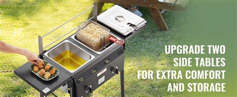 outdoor double deep fryer