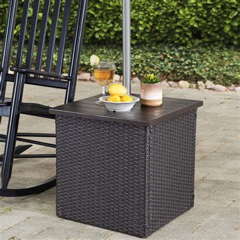 Outdoor End Table Umbrella Holder