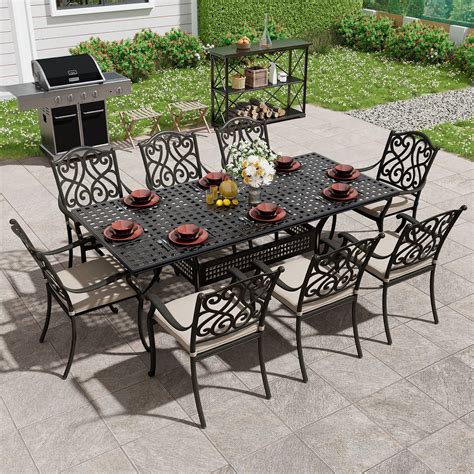 Outdoor Extendable Dining Table Set