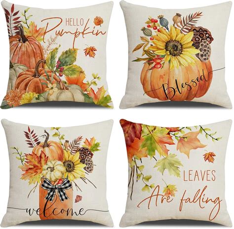 Outdoor Fall Pillows Amazon