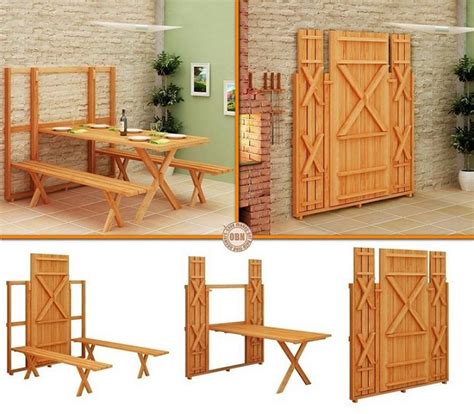 Outdoor Fold Down Wall Table