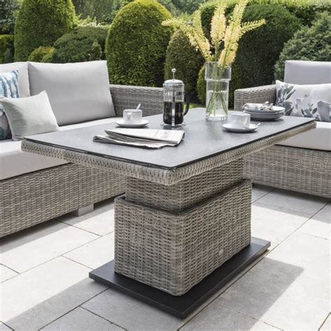 Outdoor Furniture With Adjustable Table