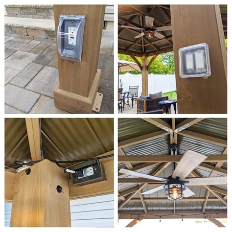 outdoor gazebo electrical outlet