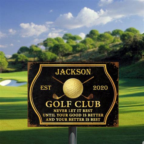 Outdoor Golf Signs