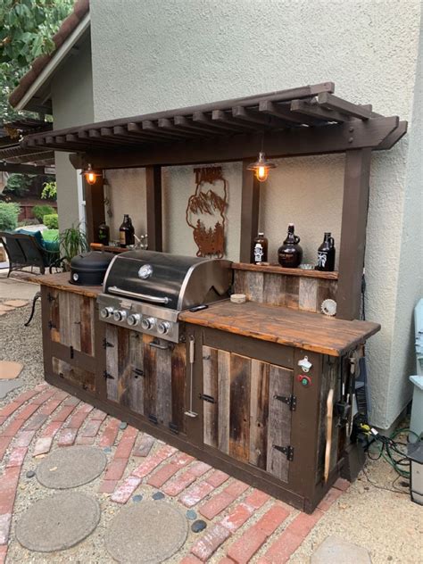 outdoor grilling station