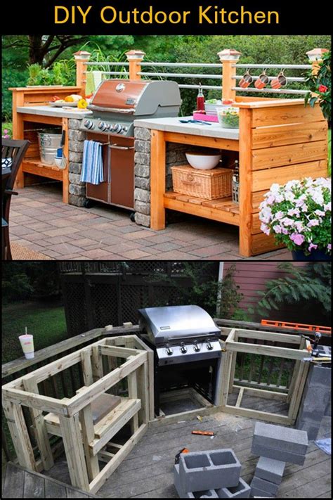 outdoor kitchen DIY plans