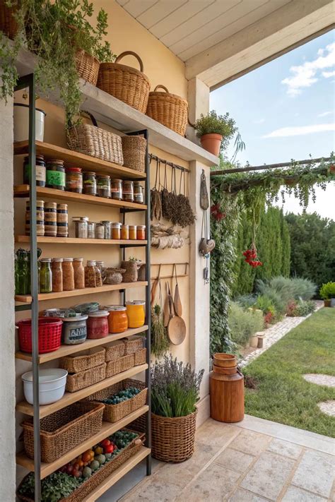 outdoor kitchen pantry