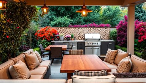 outdoor kitchen seating comfort