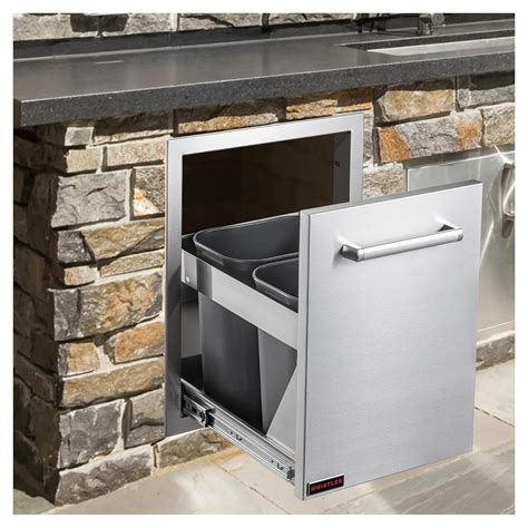 Outdoor Kitchen Trash Pullout