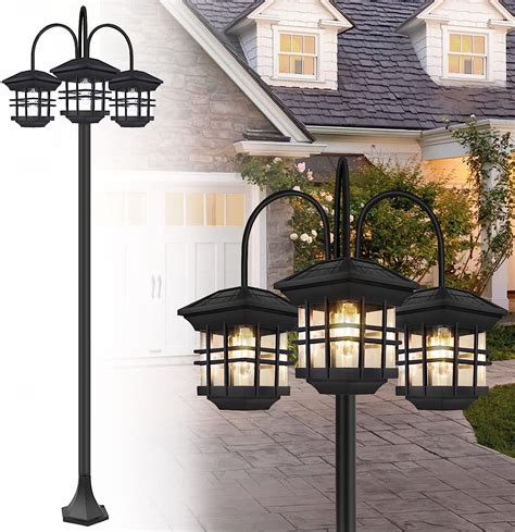Outdoor Lamp Post Set