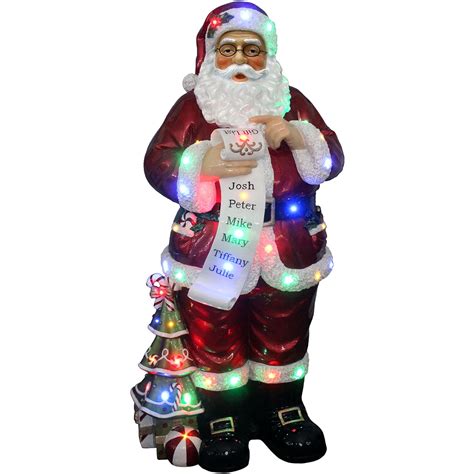 outdoor led lighted santa