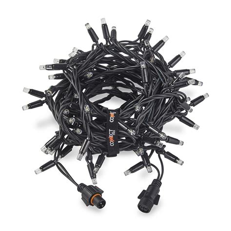 Outdoor Led String Lights Connectable Black Rubber Cable